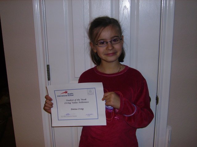 Student of the week